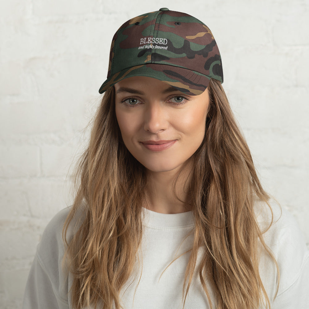 Women Blessed and Highly Favored Dad Hat