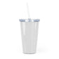 GOOD VIBES ONLY Plastic Tumbler with Straw